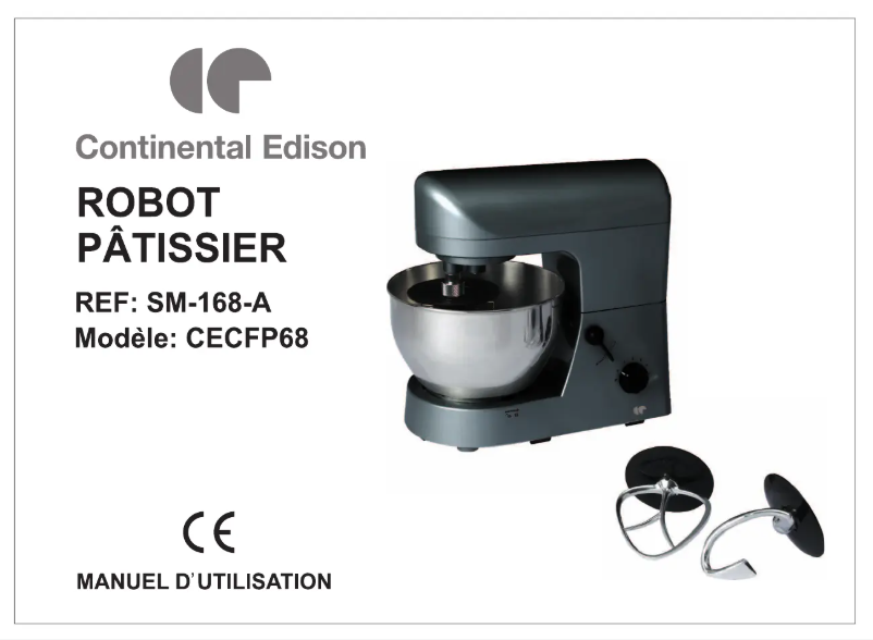 Page 1 de la notice Manuel utilisateur Continental Edison CECFP68