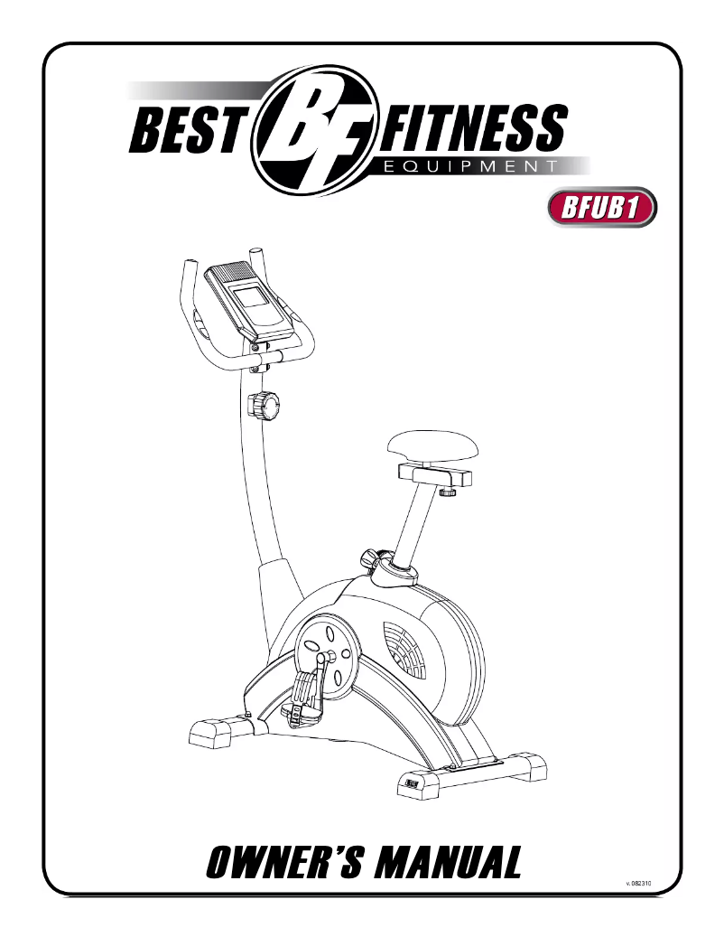 Page 1 de la notice Manuel utilisateur Body-Solid BFUB1
