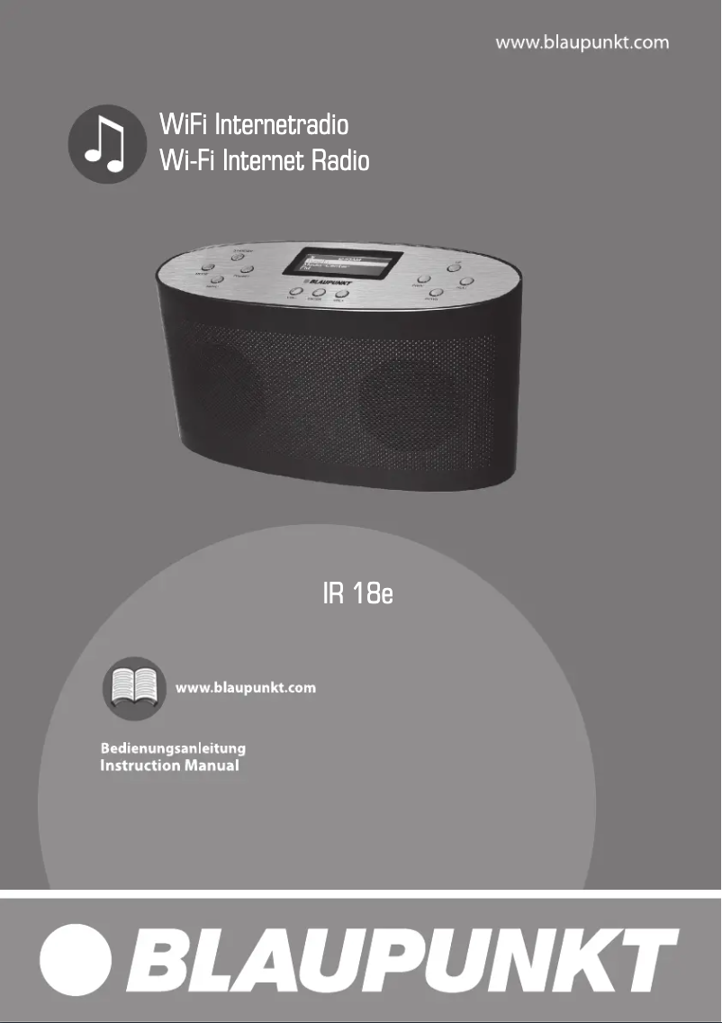 Page 1 de la notice Manuel utilisateur Blaupunkt IR 18e