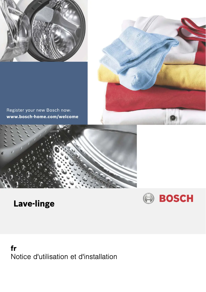 Page n°1 - Manuel utilisateur Bosch WIA24201FF