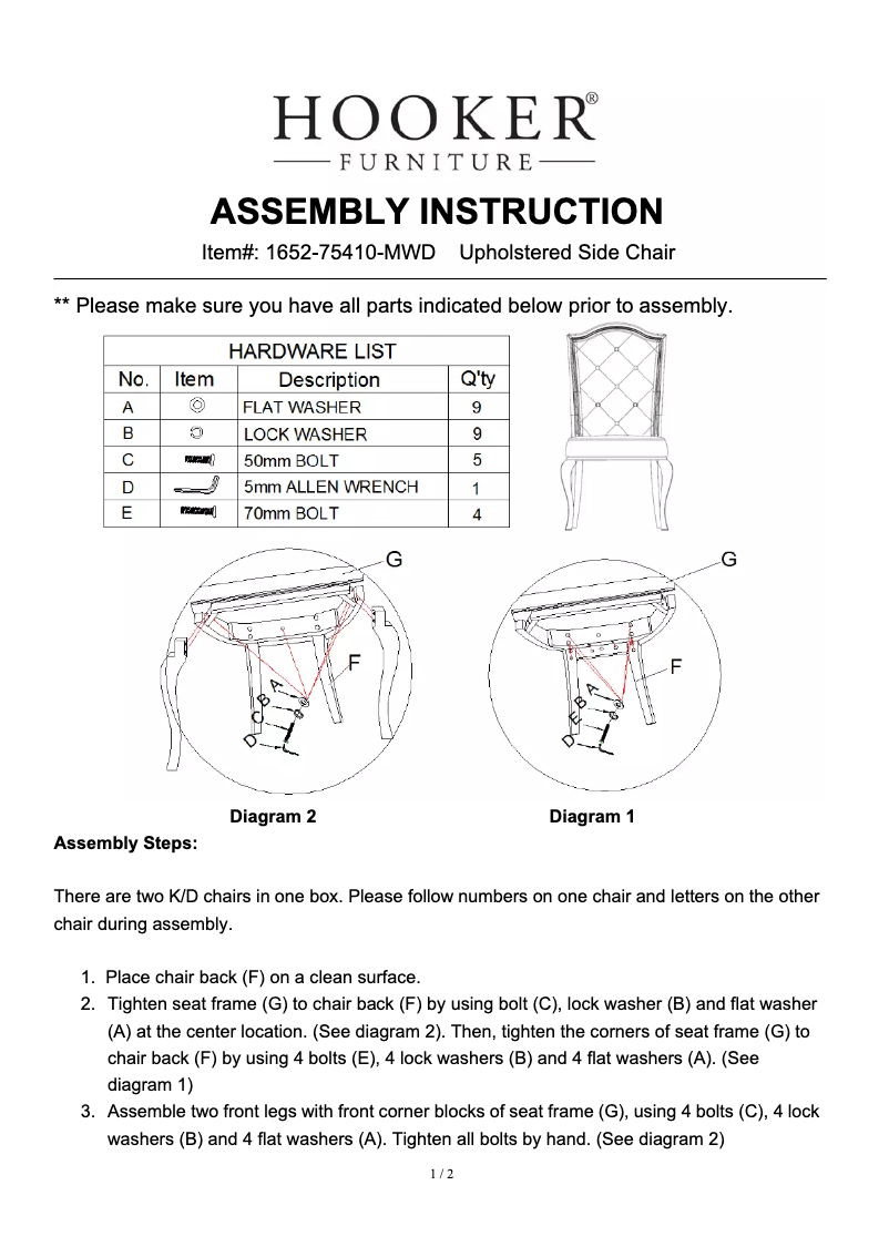 Image de la première page du manuel de l'appareil 1652-75410-MWD