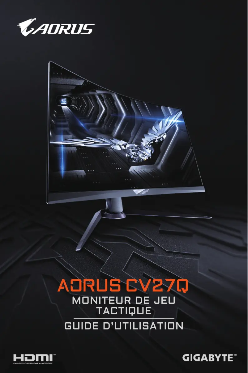 Imagen de la primera página del manual del dispositivo Aorus CV27Q
