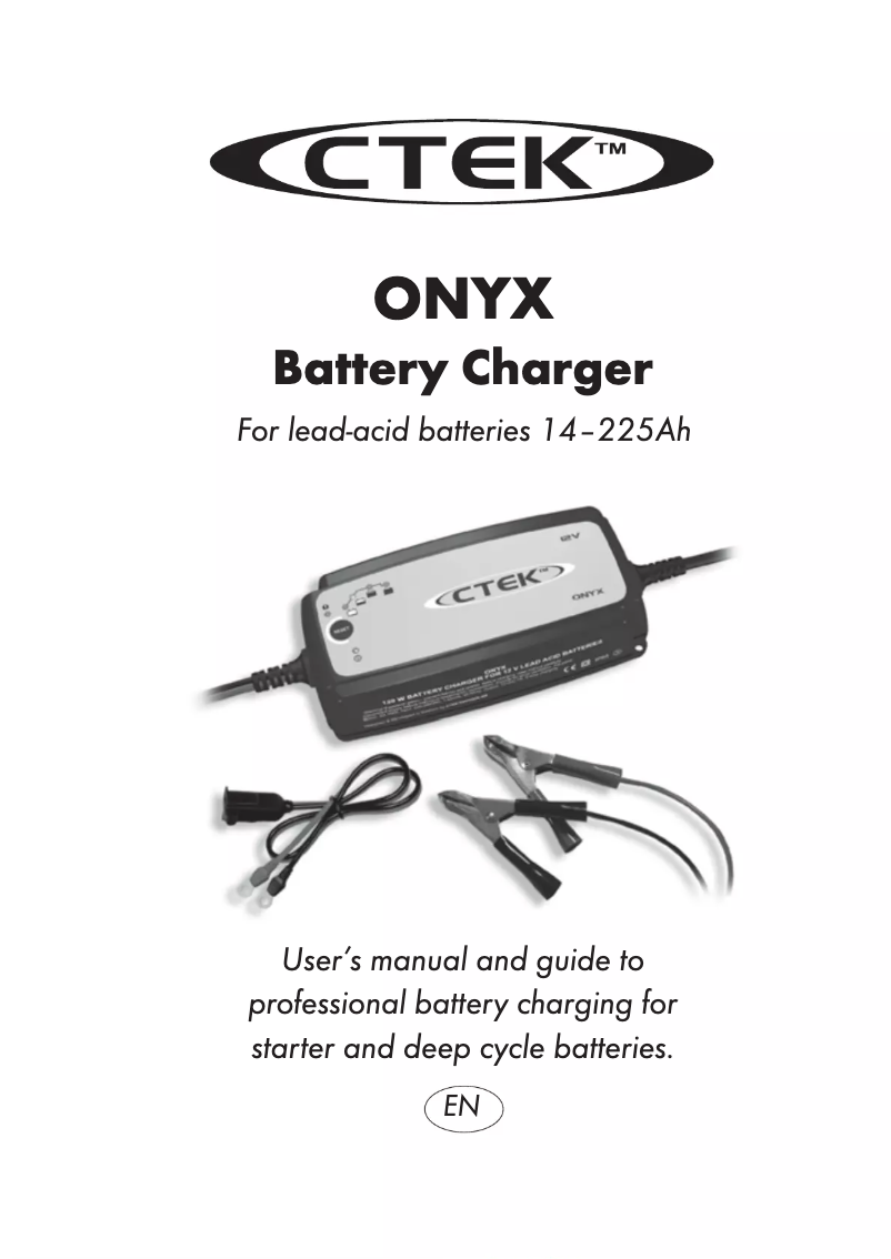 Page 1 de la notice Manuel utilisateur Ctek Onyx