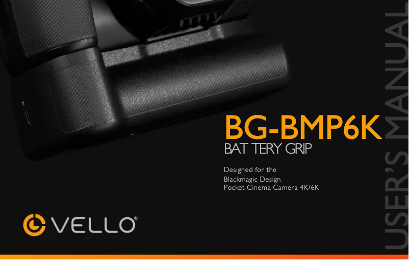 Page 1 de la notice Manuel utilisateur Vello BG-BMP6K