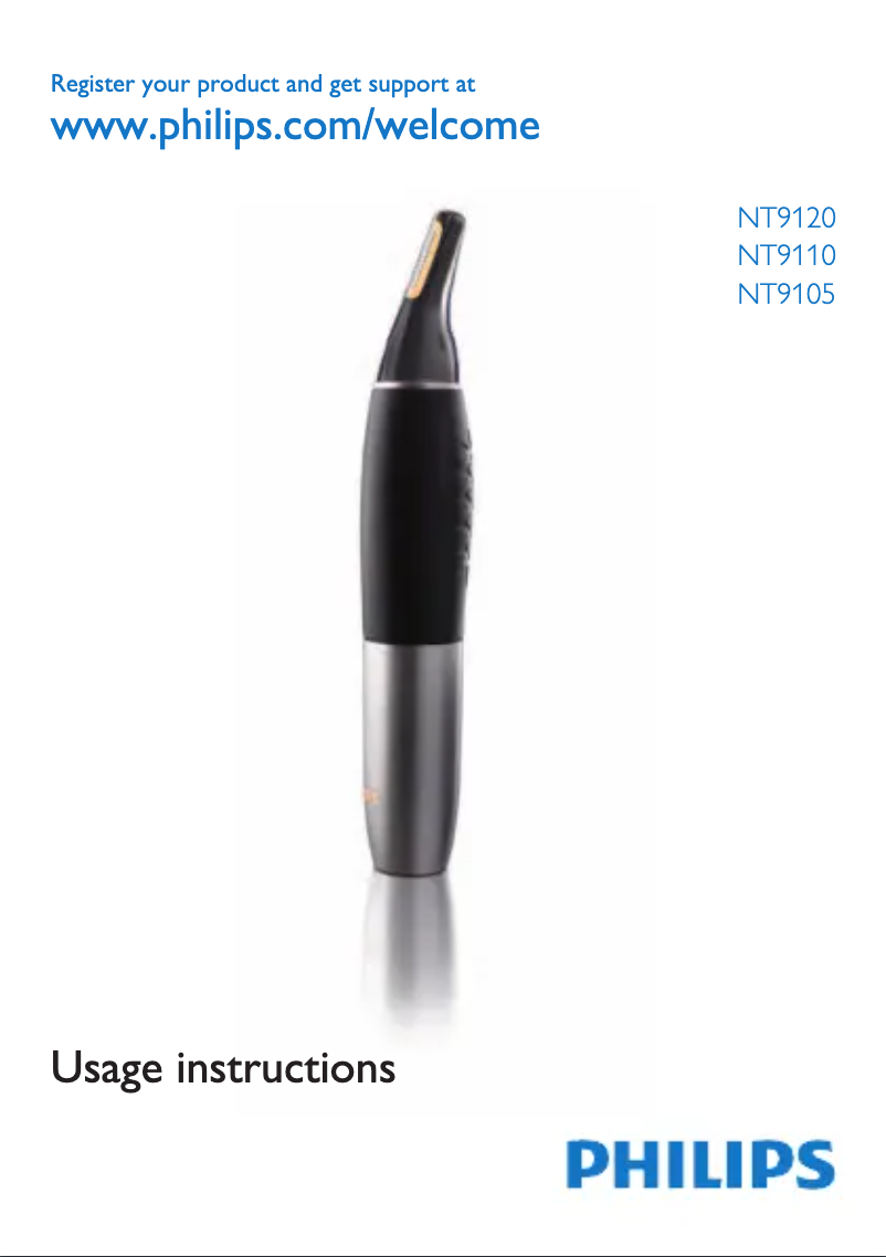 Page 1 de la notice Manuel utilisateur Philips NT9120