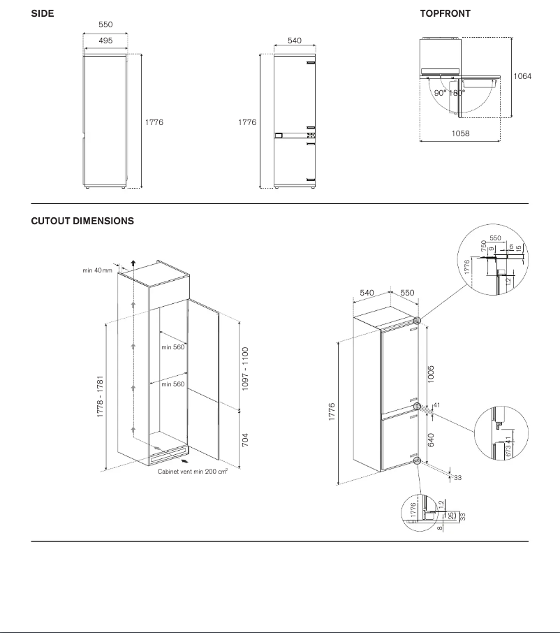 Page 1 de la notice Instructions / montage Bertazzoni REF603BBNPTC-S
