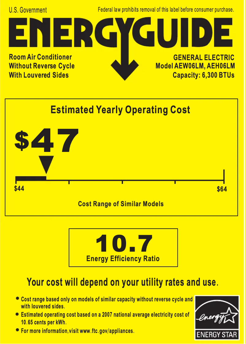 Image de la première page du manuel de l'appareil AEH06LM