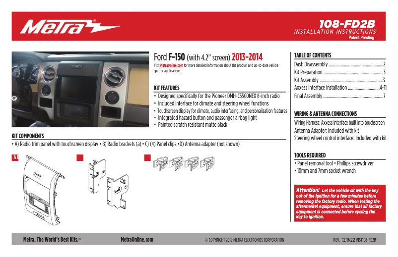 Page 1 de la notice Manuel utilisateur AXESS 108-FD2B