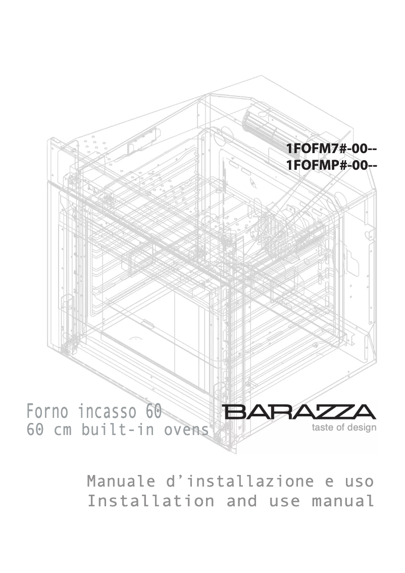 Page n°1 - Manuel utilisateur Barazza Officina