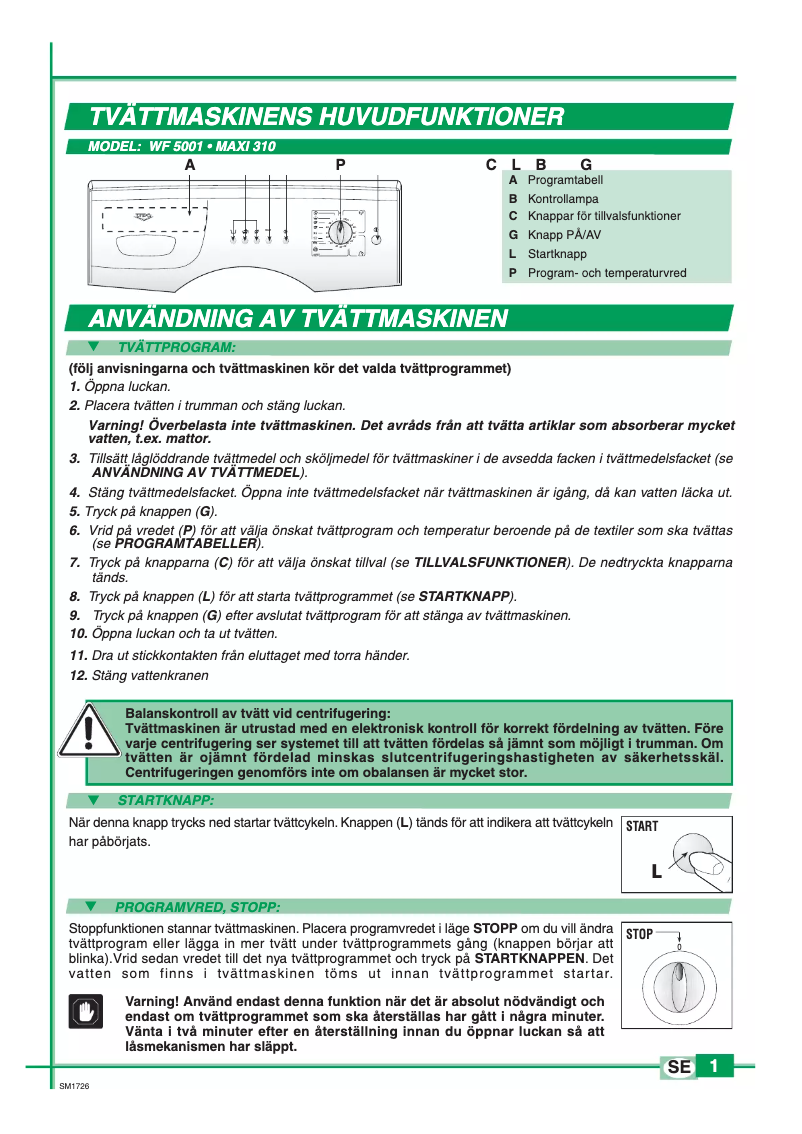 Image de la première page du manuel de l'appareil Maxi 310