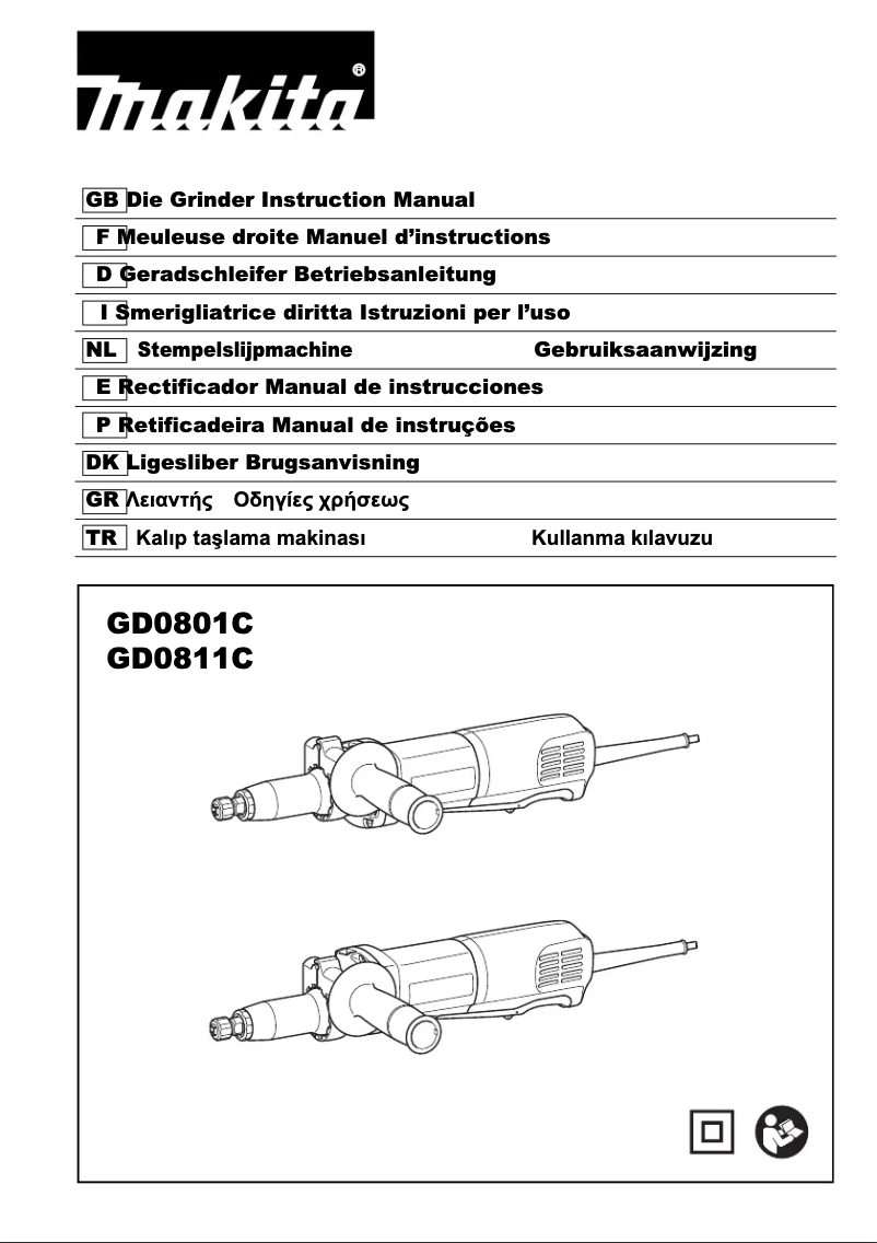 Page 1 de la notice Manuel utilisateur Makita GD0811C