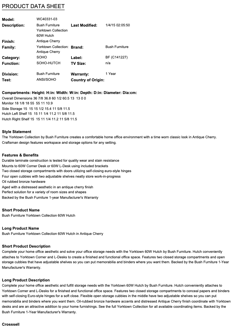 Image de la première page du manuel de l'appareil Yorktown WC40331-03