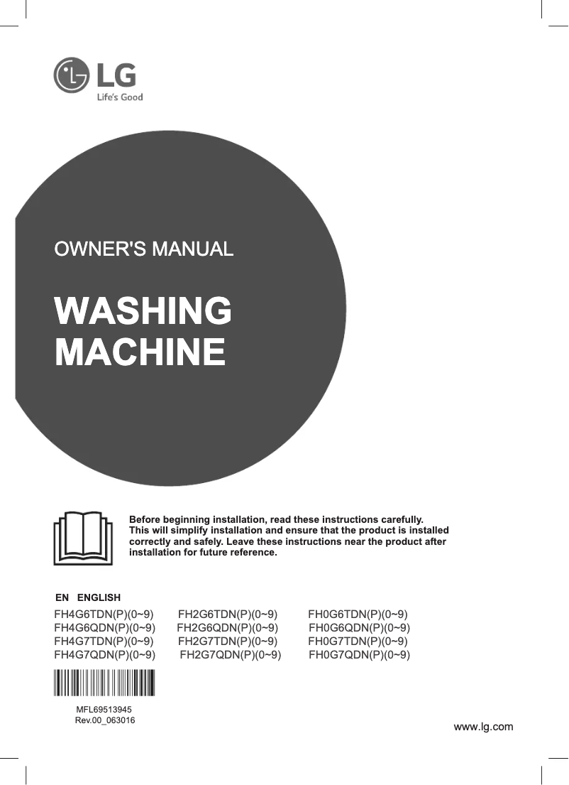 Página 1 del manual Manual de usuario LG FH2G7TDN0