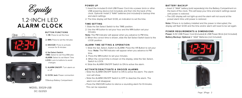 Page 1 de la notice Manuel utilisateur La Crosse Technology 30029-USB