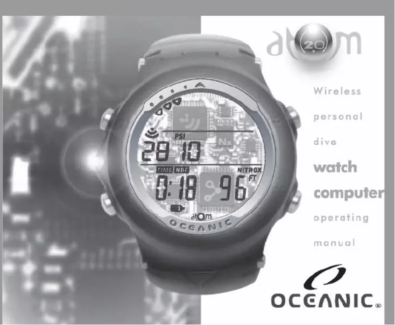 Page 1 de la notice Manuel utilisateur Oceanic Atom 2.0