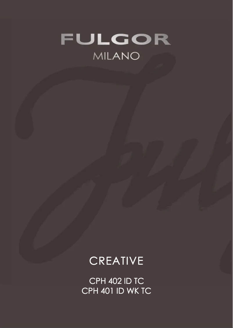 Image de la première page du manuel de l'appareil CPH 402 ID TC