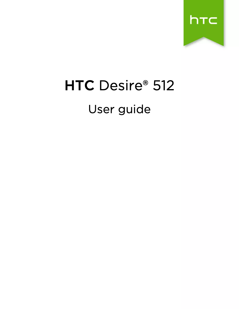 Page 1 de la notice Manuel utilisateur HTC Desire 512