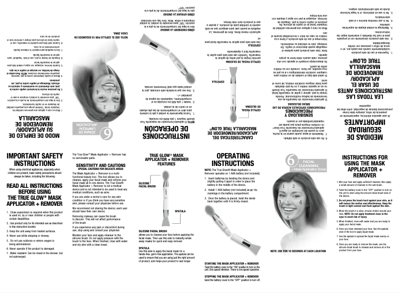 Page 1 de la notice Manuel utilisateur Conair MASK2