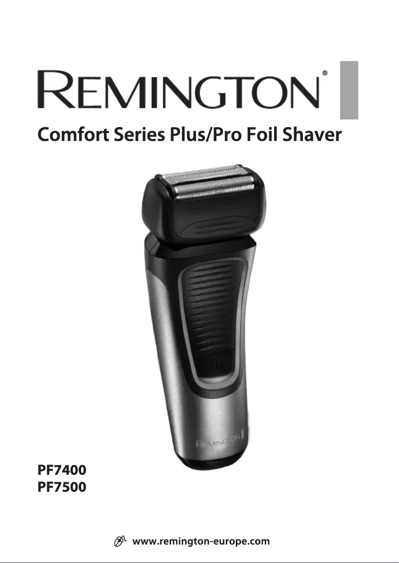 Page 1 de la notice Manuel utilisateur Remington Comfort Series Plus PF7400
