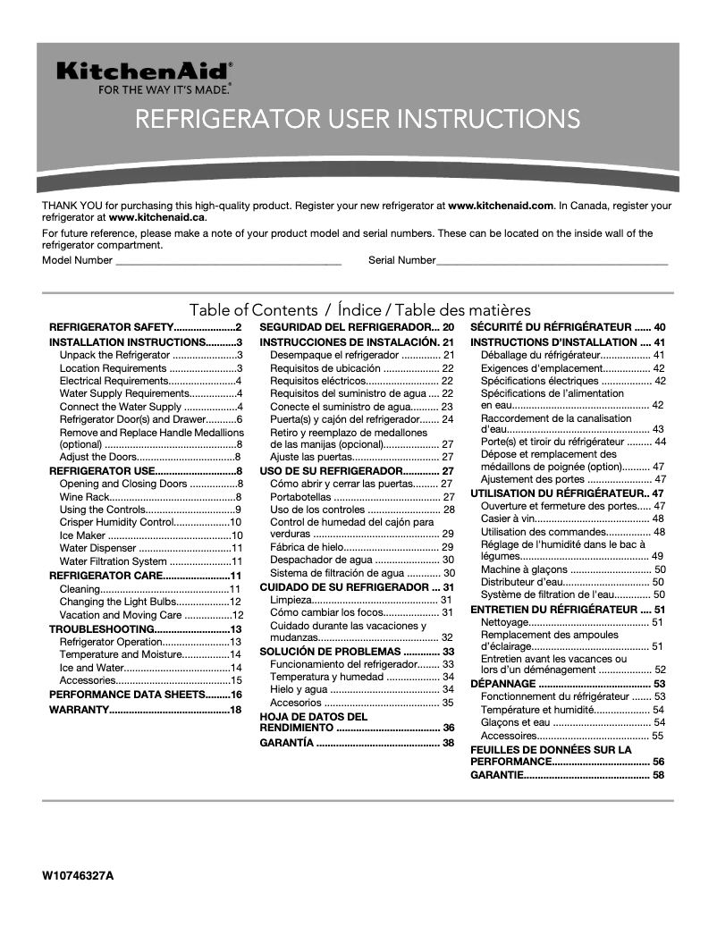 Imagen de la primera página del manual del dispositivo KRFC302E