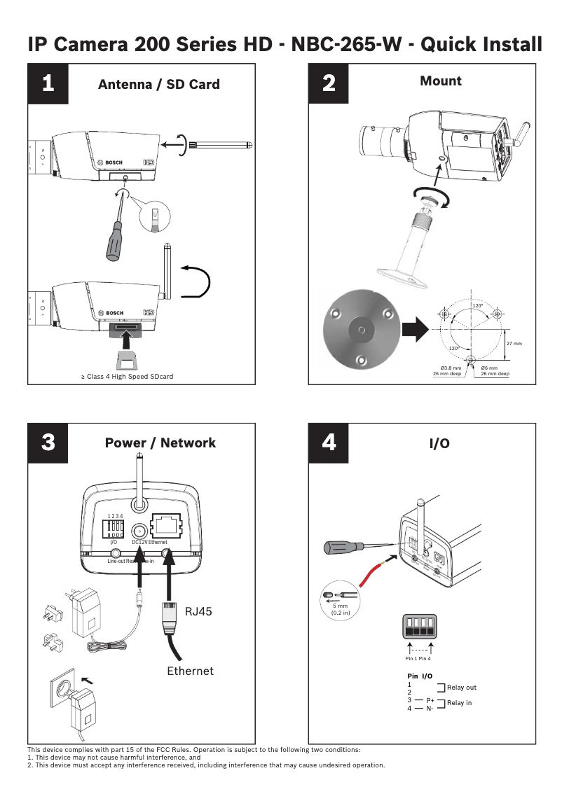 Image de la première page du manuel de l'appareil NBC-265-W
