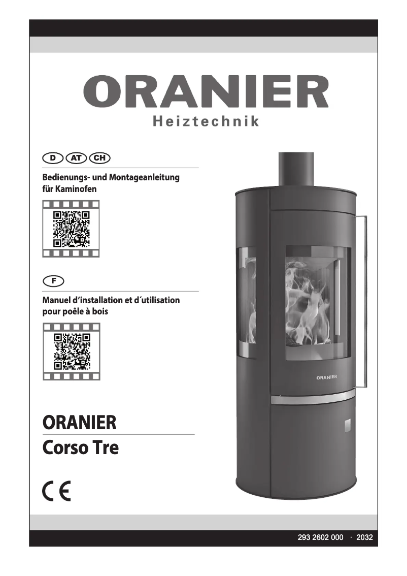 Page 1 de la notice Manuel utilisateur Oranier Corso Tre