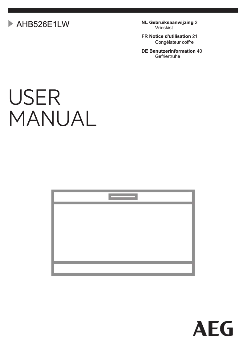 Page n°1 - Manuel utilisateur AEG AHB526D1LW