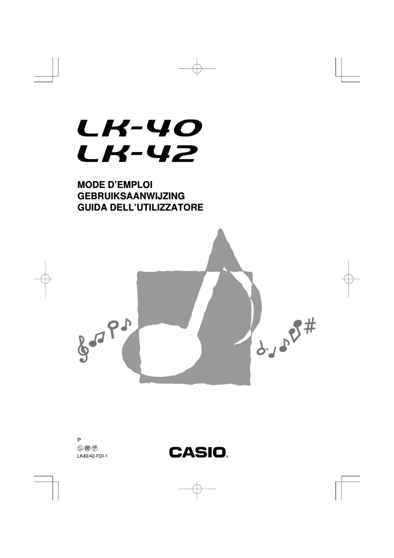 Image de la première page du manuel de l'appareil LK-40