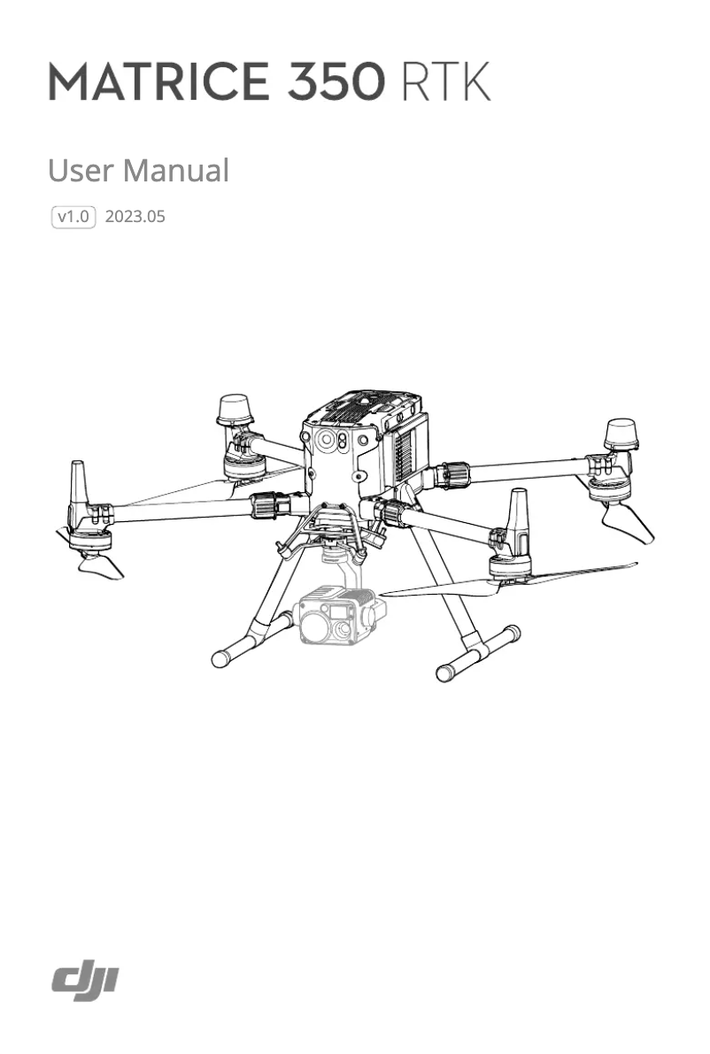 Page 1 de la notice Manuel utilisateur DJI Matrice 350 RTK