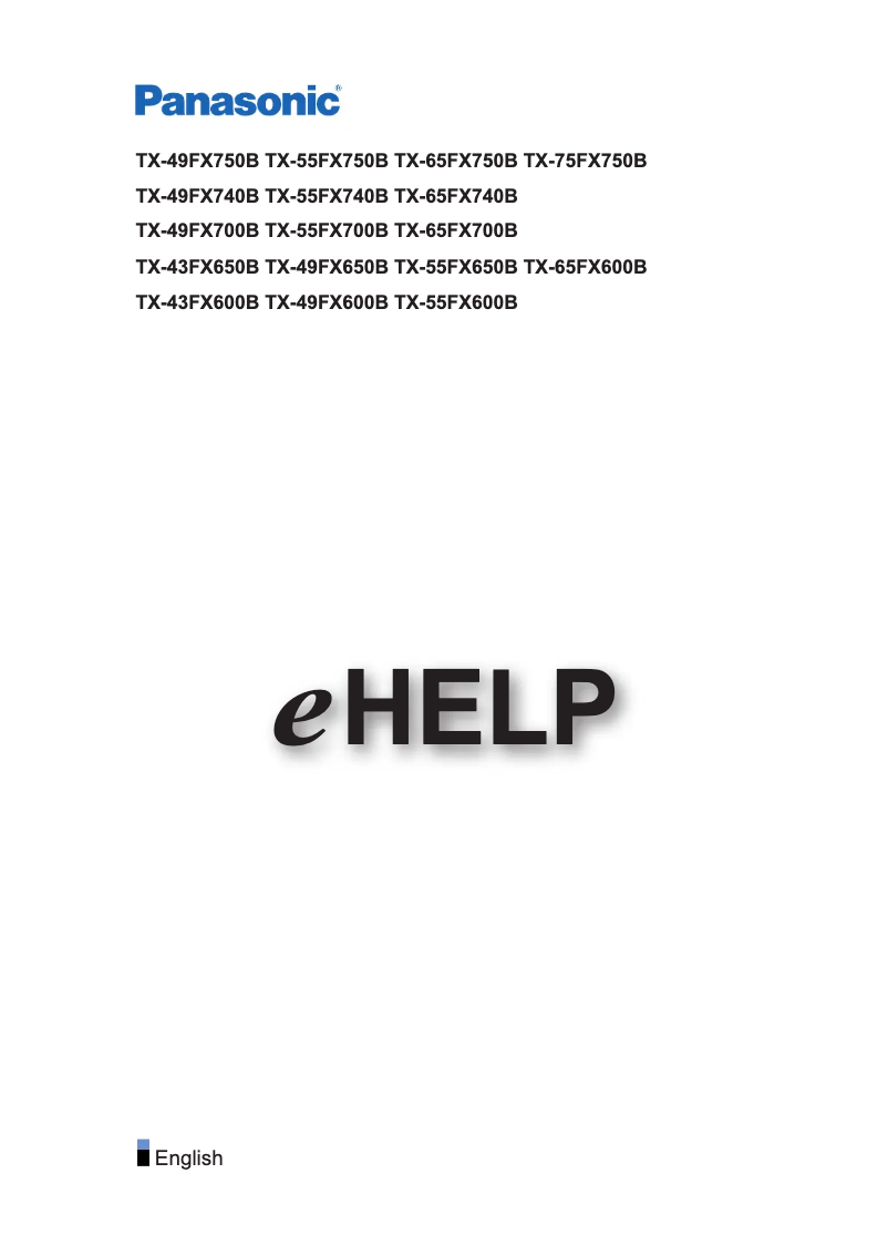 Imagen de la primera página del manual del dispositivo TX-65FX600B