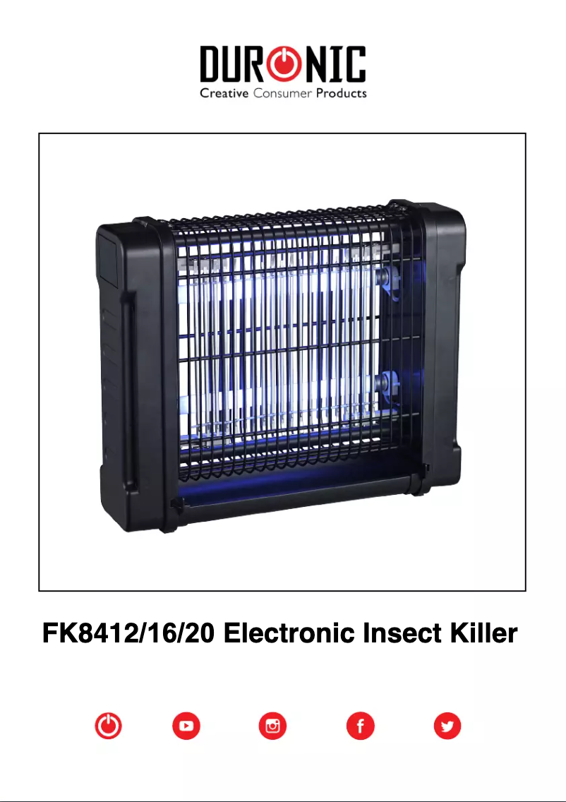 Page n°1 - Manuel utilisateur Duronic FK8412