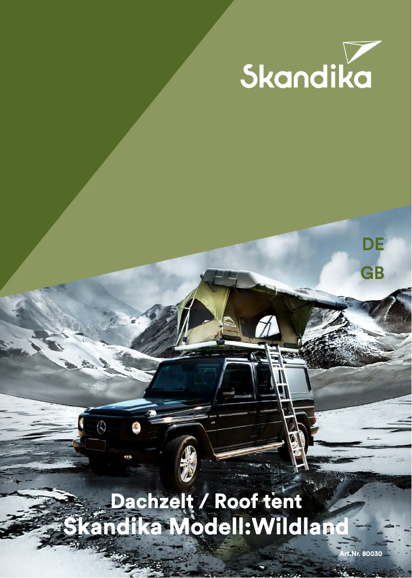 Page n°1 - Manuel utilisateur Skandika Wildland
