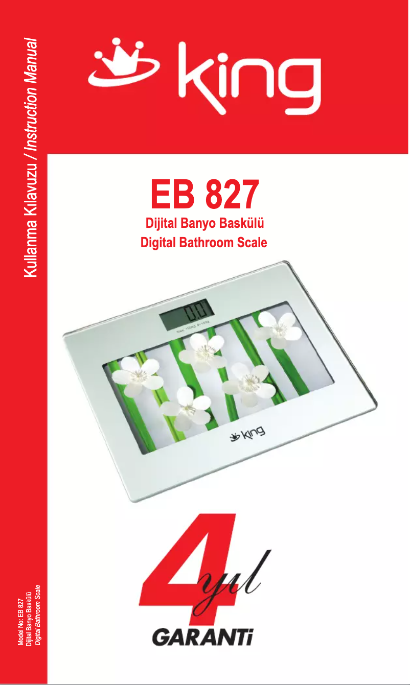 Page n°1 - Manuel utilisateur King EB 827