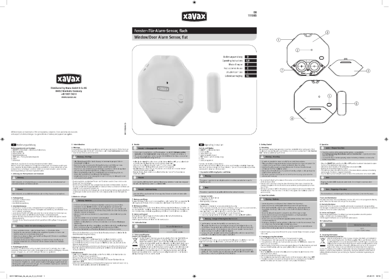 Page 1 de la notice Manuel utilisateur Hama 00111985