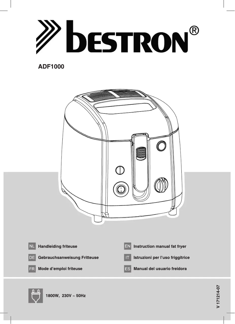 Página 1 del manual Manual de usuario Bestron ADF1000