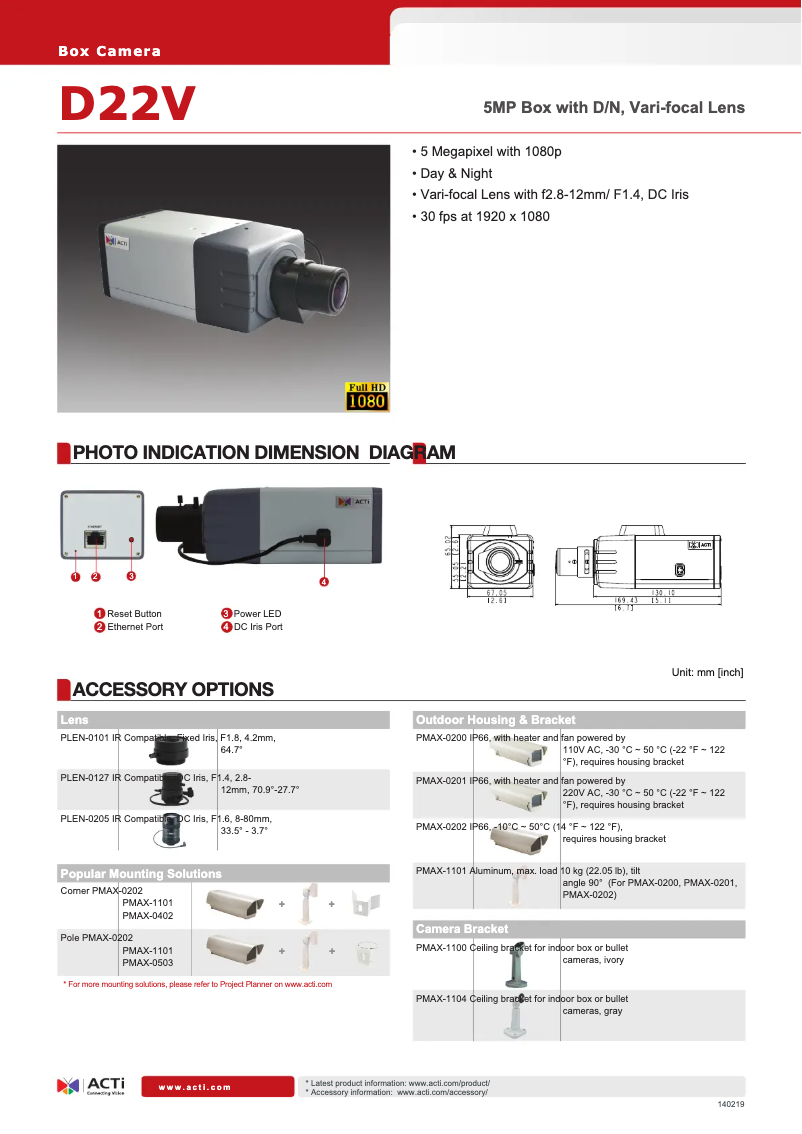 Image de la première page du manuel de l'appareil D22V