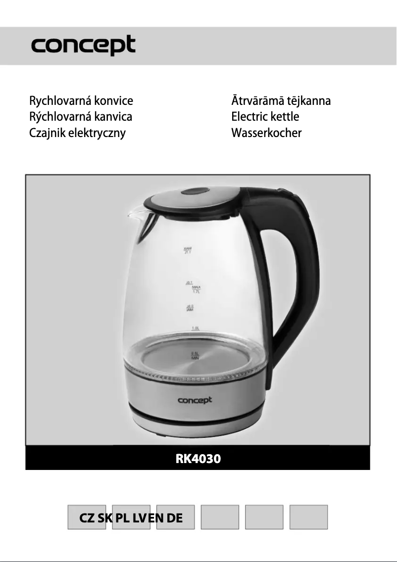 Page 1 de la notice Manuel utilisateur Concept RK-4030