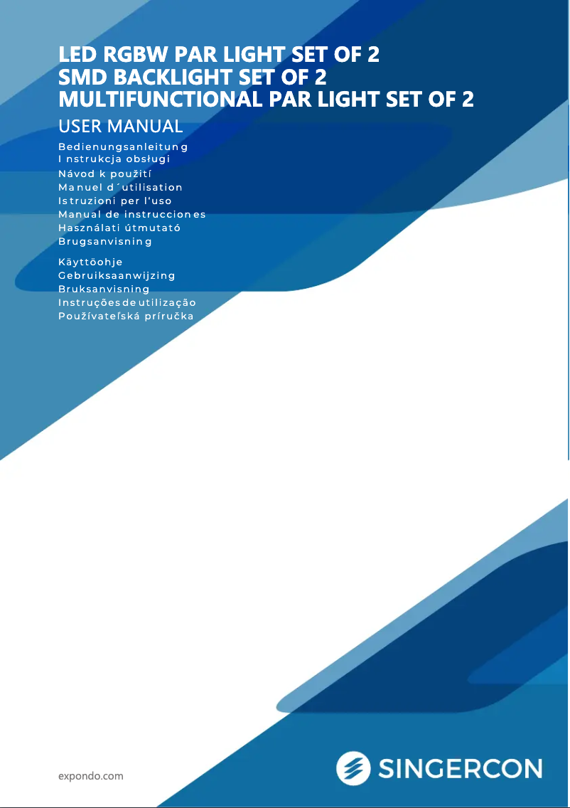 Página 1 del manual Manual de usuario Singercon CON.LED-105