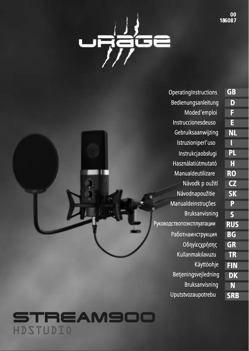 Página 1 del manual Manual de usuario Hama uRage Stream 900 HD Studio