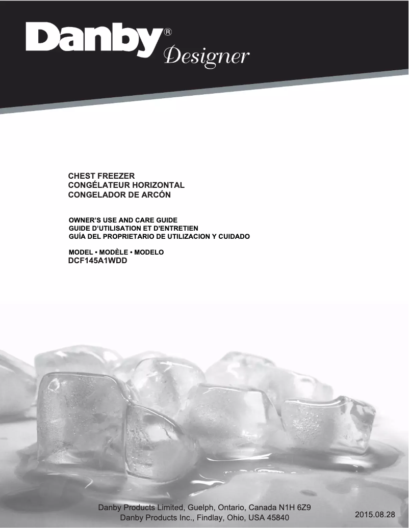 Page n°1 - Manuel utilisateur Danby DCF145A1WDD