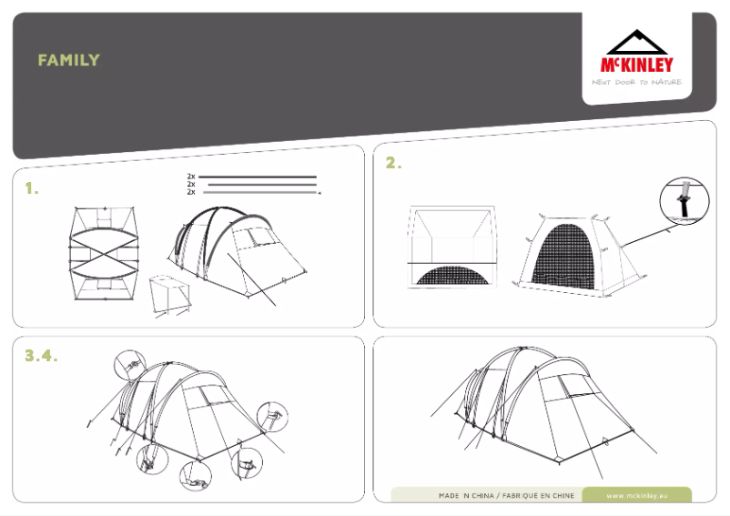 Image de la première page du manuel de l'appareil Family