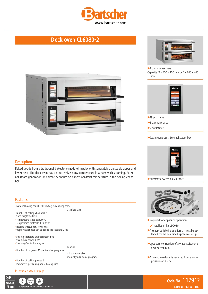 Image de la première page du manuel de l'appareil CL6080-2