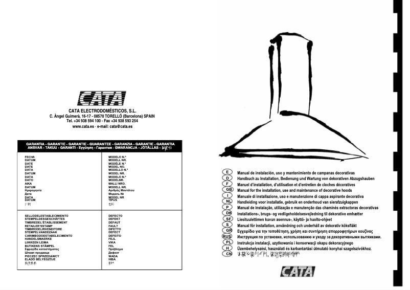 Image de la première page du manuel de l'appareil CPX9SS