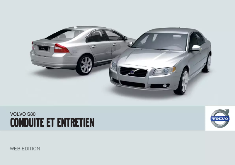Page 1 de la notice Manuel utilisateur Volvo S80 (2008)