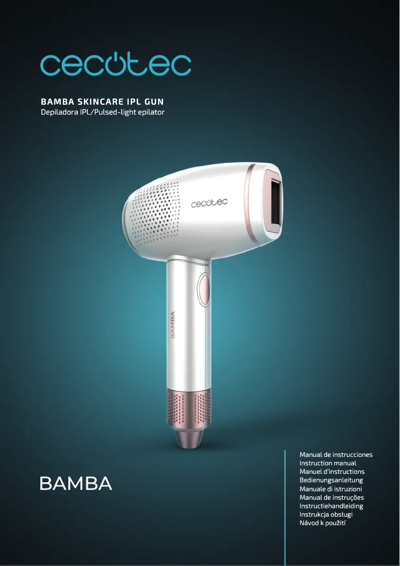 Image de la première page du manuel de l'appareil Bamba SkinCare