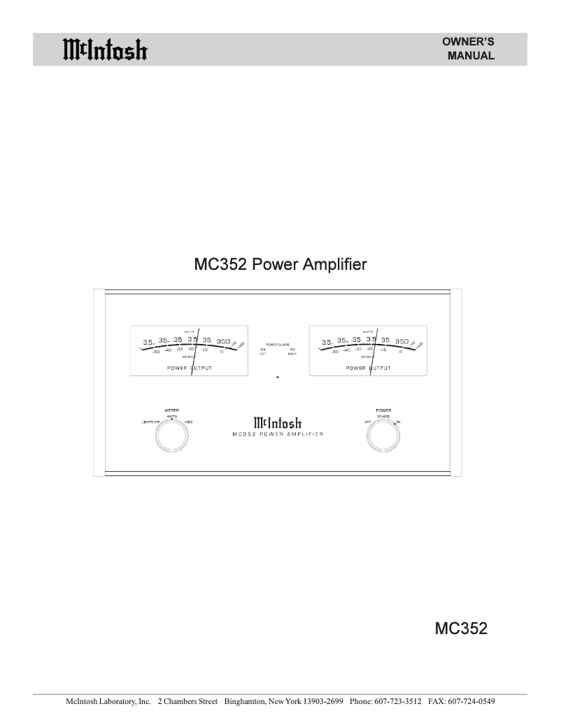 Image de la première page du manuel de l'appareil MC-352