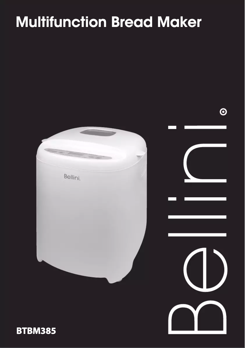 Page n°1 - Manuel utilisateur Bellini BTBM385