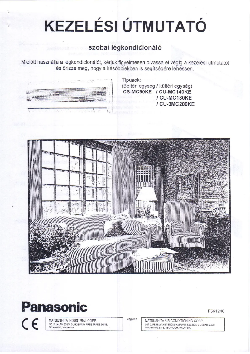 Página 1 del manual Manual de usuario Panasonic CU-MC140KE