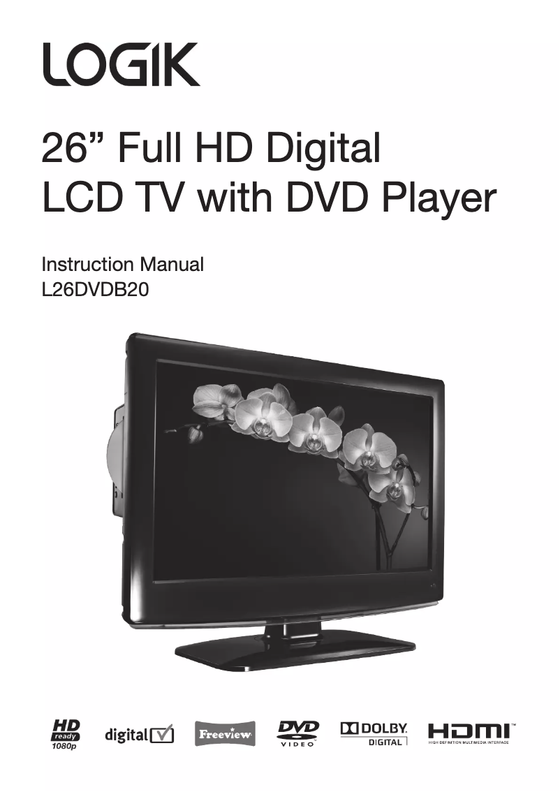 Image de la première page du manuel de l'appareil L26DVDB20