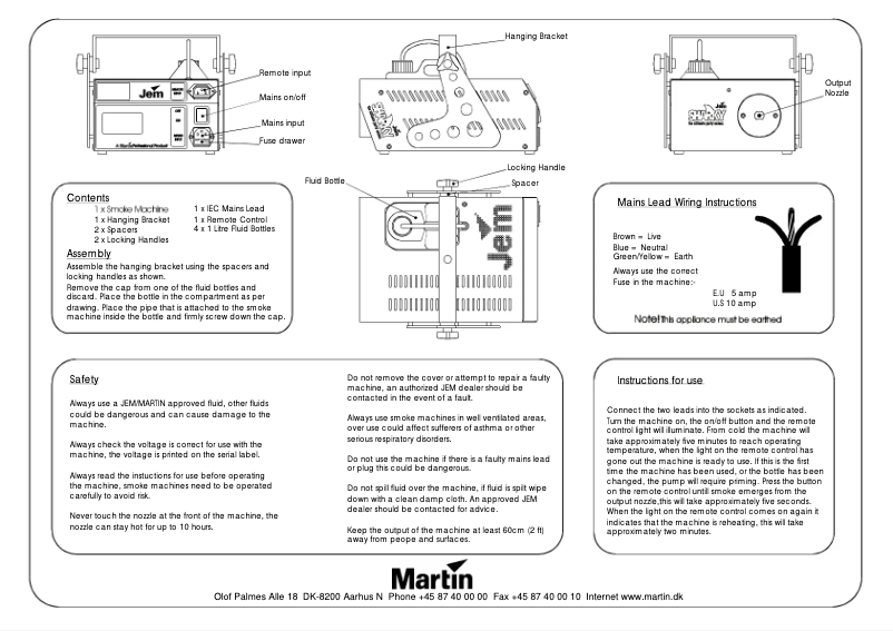 Page 1 of the manual User Manual Martin Sharky